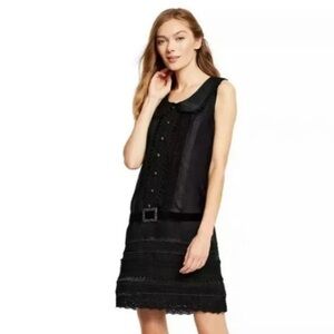 ANNA SUI x TARGET Seersucker Lace Dress in Black